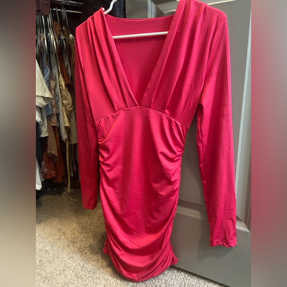 Tight pink dress